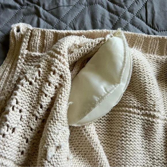 Vintage Express HandKnitted C International Cream Cardigan Sweater Size Small - Picture 7 of 12